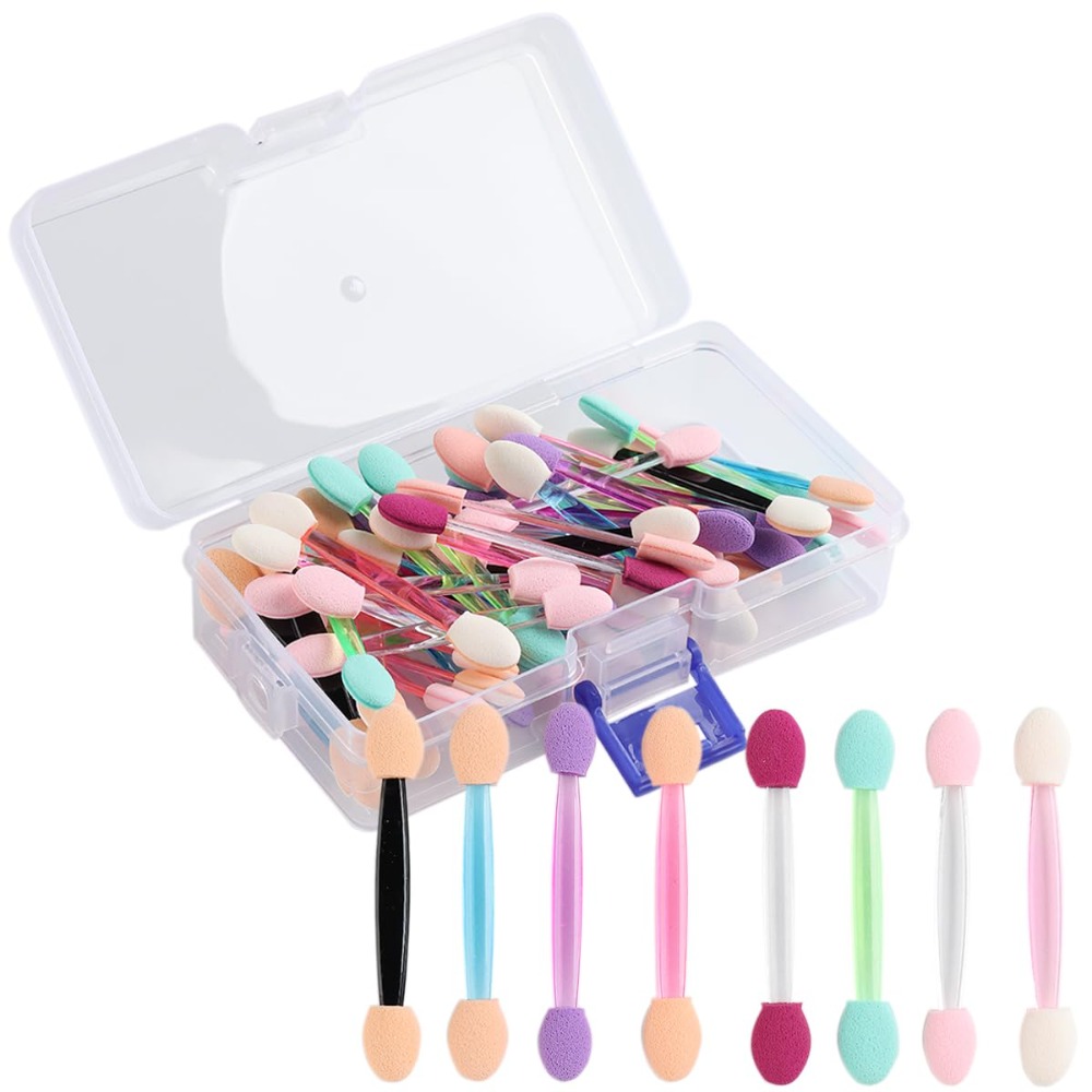 Eyeshadow Glitter Pigment - Fcozpjk 50PCS Chrome Nail Powder Applicator