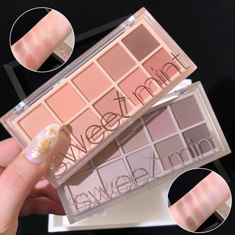 Eyeshadow Glitter Pigment - 10 Color Eyeshadow Palette Matte Pearl