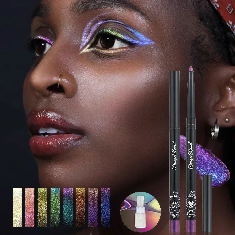 Eyeshadow Glitter Pigment - Multi Chrome Eye Liner Pen Lasting