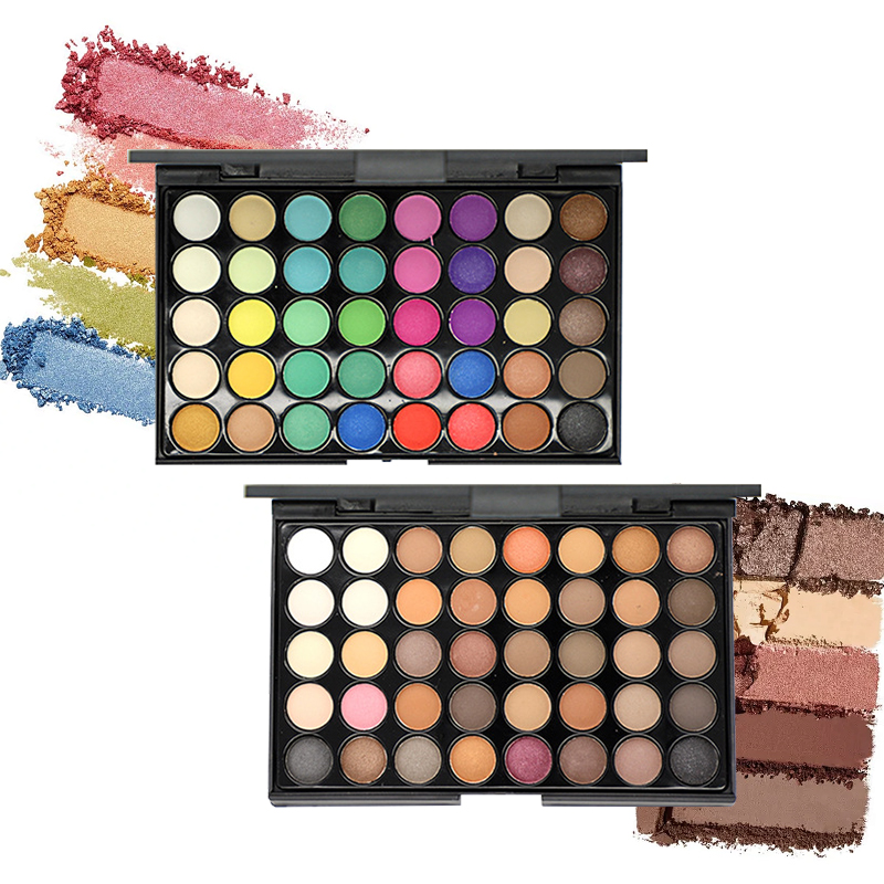 Eyeshadow Glitter Pigment - 40 Color Eyeshadow Palette - Matte