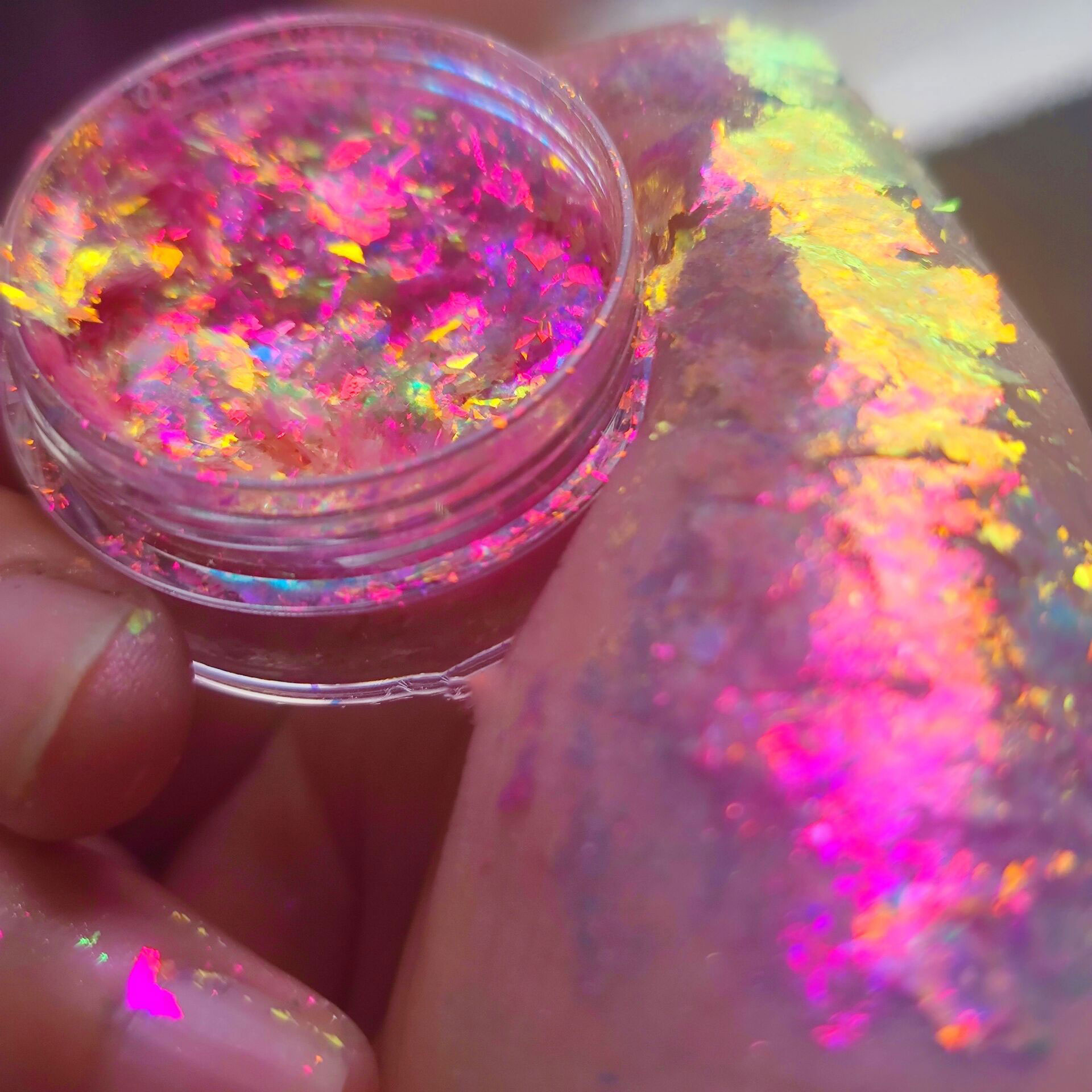 Sparkly Chameleon Nail Opal Fl - Eyeshadow Glitter Pigment ulasan dan harga