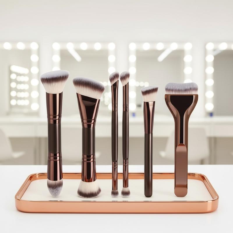 Double Head Face Makeup Brush  - Ms Beauty Makeup ulasan dan harga