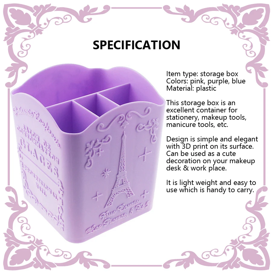4-Compartment Nail Art Brush H - Beauty Makeup Brands ulasan dan harga