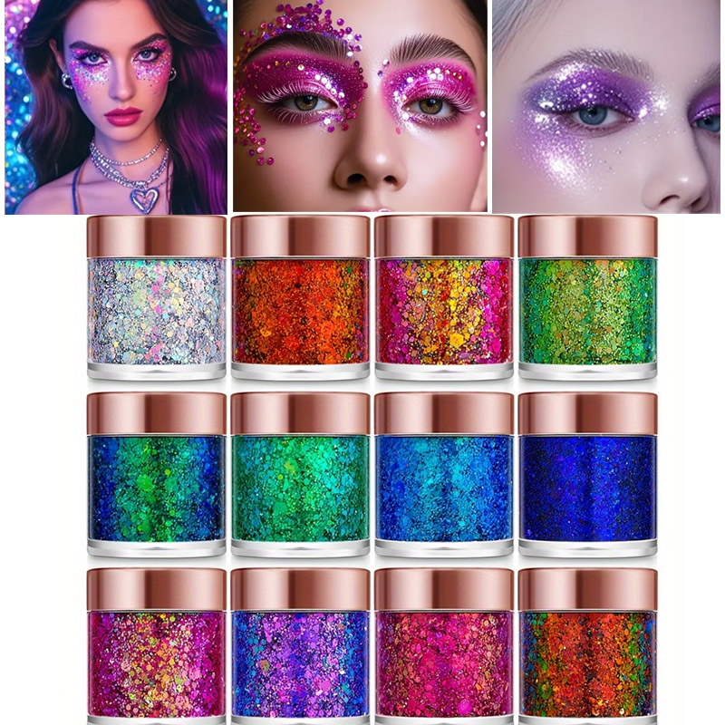 1Pc Sequins Body Glitter Gel M - Eyeshadow Glitter Pigment ulasan dan harga