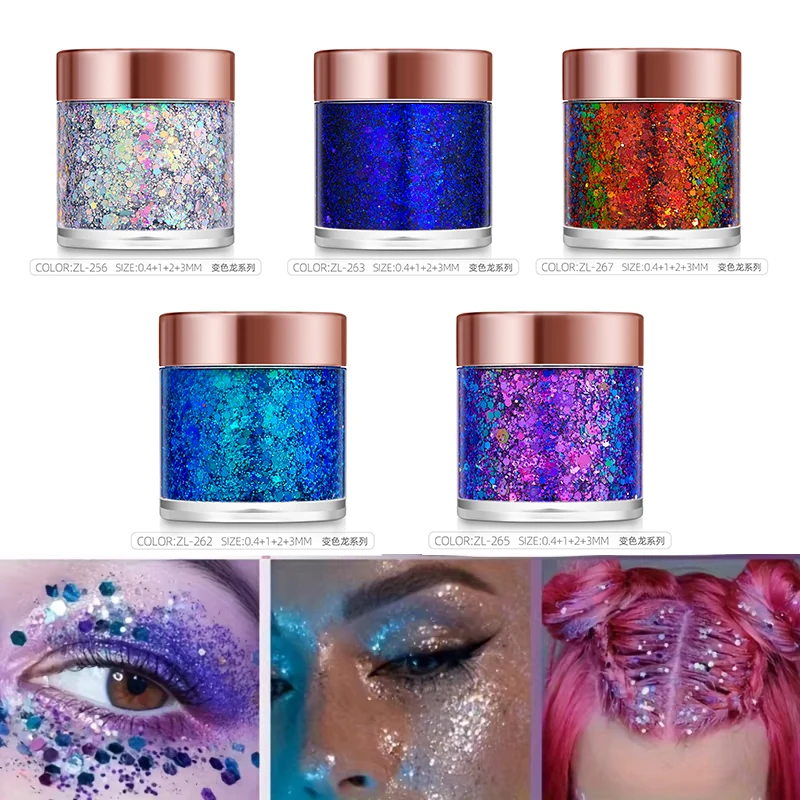 1Pc Sequins Body Glitter Gel M - Eyeshadow Glitter Pigment ulasan dan harga