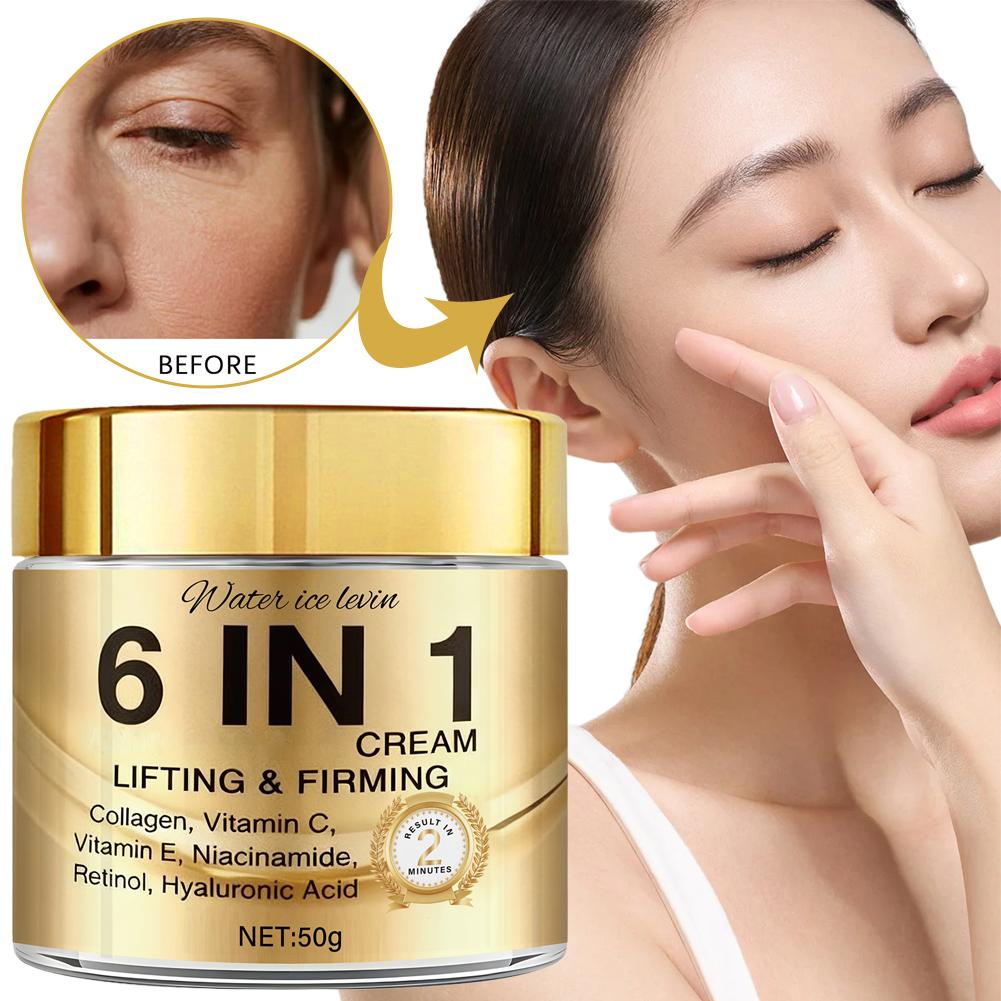 6 IN 1 Collagen Face Cream Lif - Vitamin C Serum Face ulasan dan harga