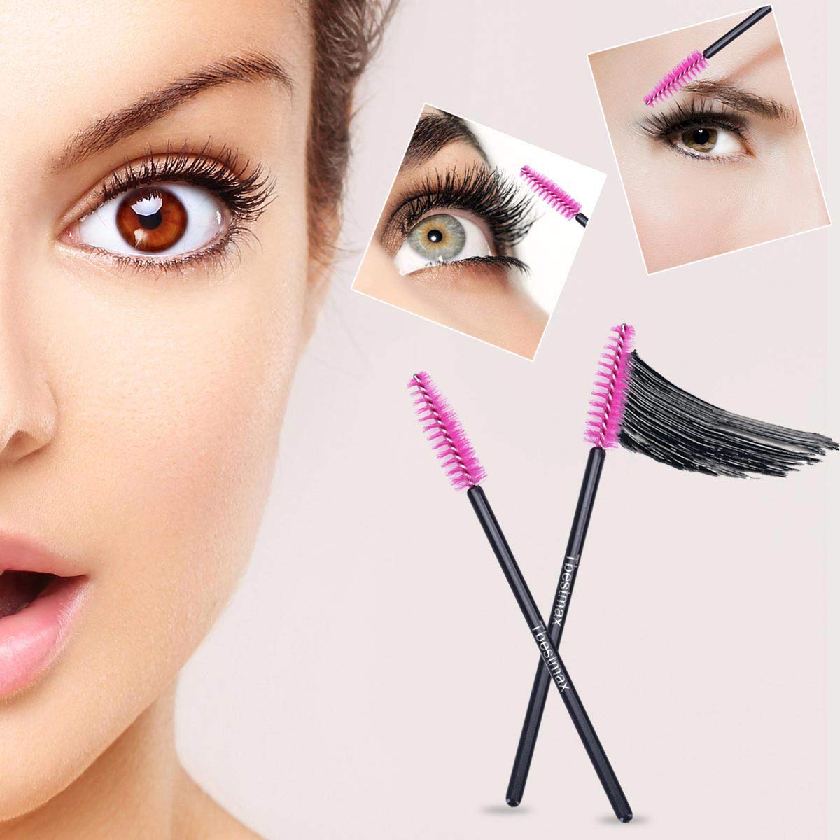 500pcs Eyelash Brushes Wands f - Beauty Makeup Brands ulasan dan harga