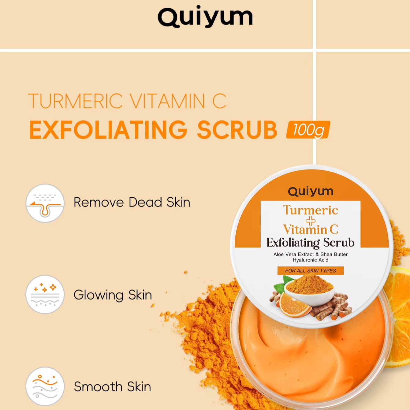 QUIYUM 13Pcs Turmeric Vitamin  - Vitamin C Serum Face ulasan dan harga