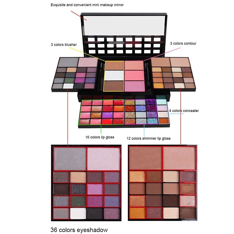 40/74/78 Colors Glitter Eyesha - Eyeshadow Glitter Pigment ulasan dan harga
