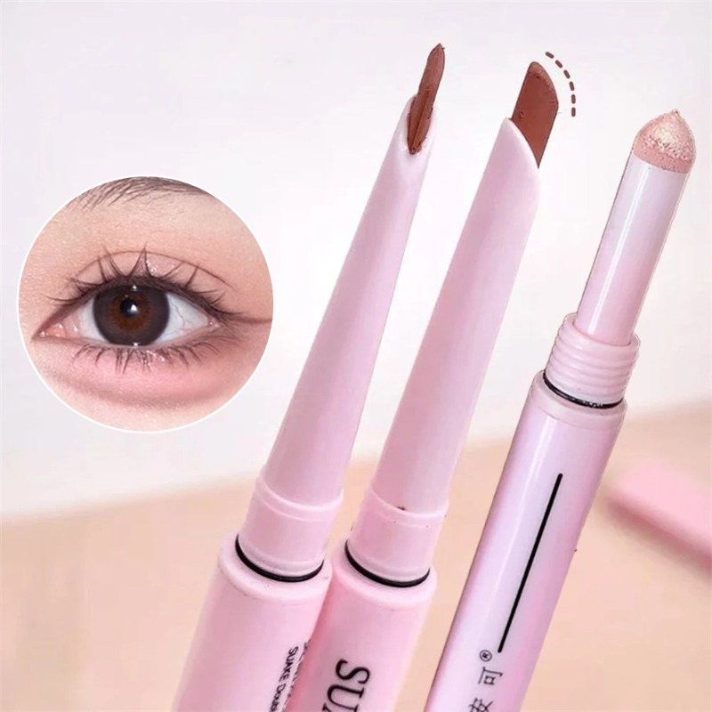 2 In 1 Matte Aegyosal Pen Glit - Eyeshadow Glitter Pigment ulasan dan harga