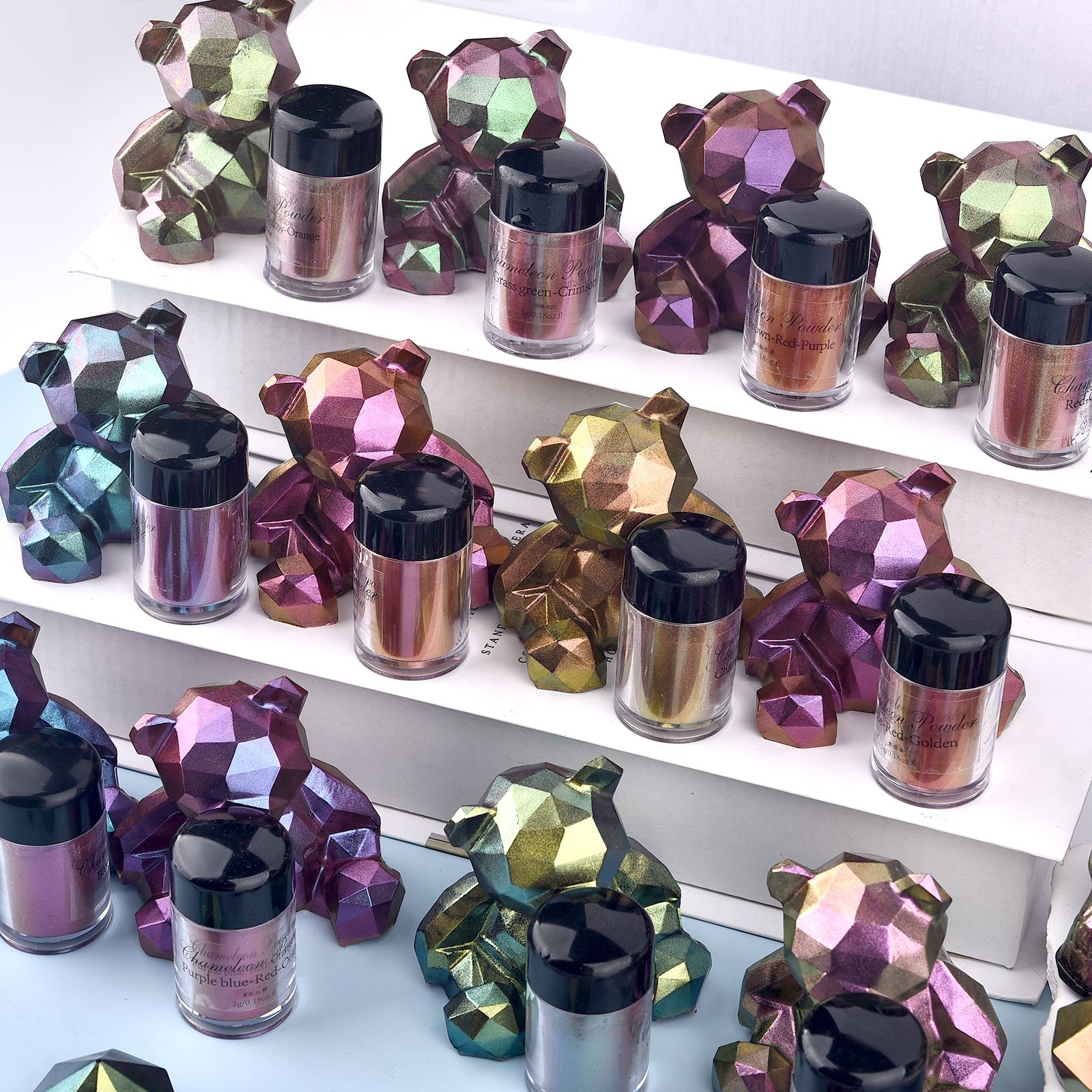 Mirror Chameleon Resin Pigment - Eyeshadow Glitter Pigment ulasan dan harga