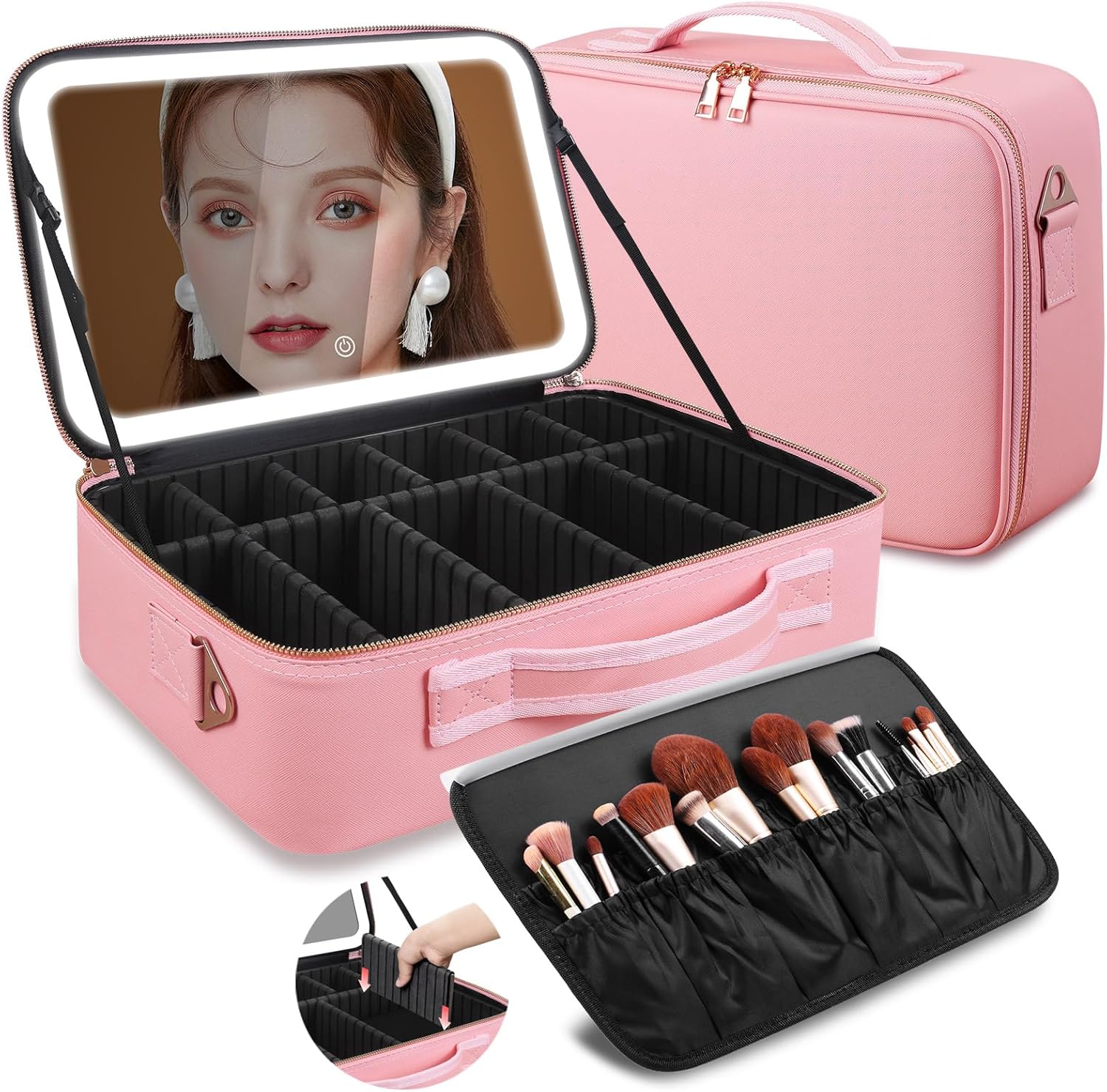 Large Capacity Makeup Bag 15'' - Beauty Makeup Women ulasan dan harga