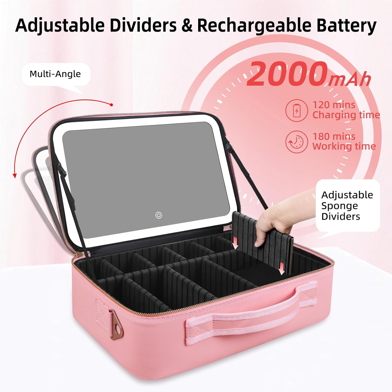 Large Capacity Makeup Bag 15'' - Beauty Makeup Women ulasan dan harga