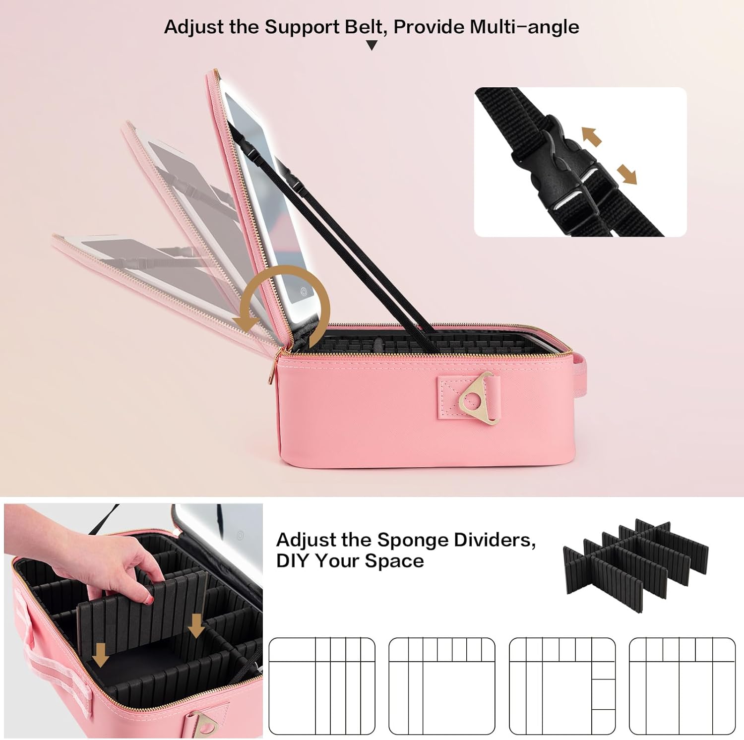 Large Capacity Makeup Bag 15'' - Beauty Makeup Women ulasan dan harga